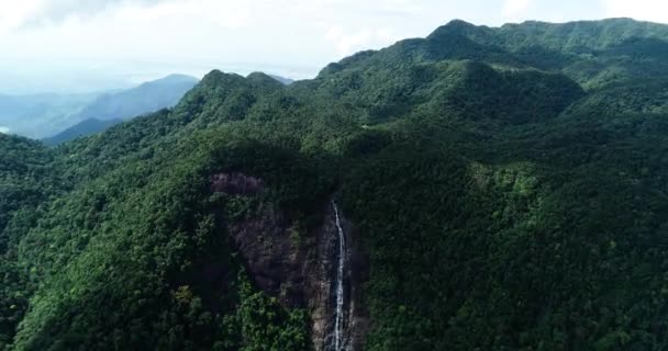 Huge Waterfall Bach National Park One Highest Waterfalls Vietnam — Stock Video