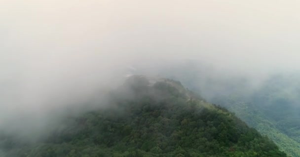 Szczyt Góry Parku Narodowym Wietnamu Bach Widok Góry Park Jest — Wideo stockowe