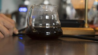 Vietnam lezzetli ve aromatik kahve pişirme.