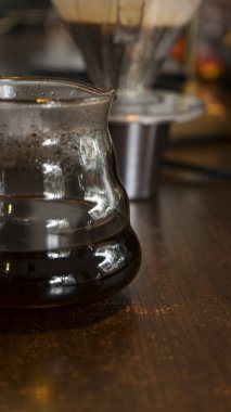 Vietnam lezzetli ve aromatik kahve pişirme.