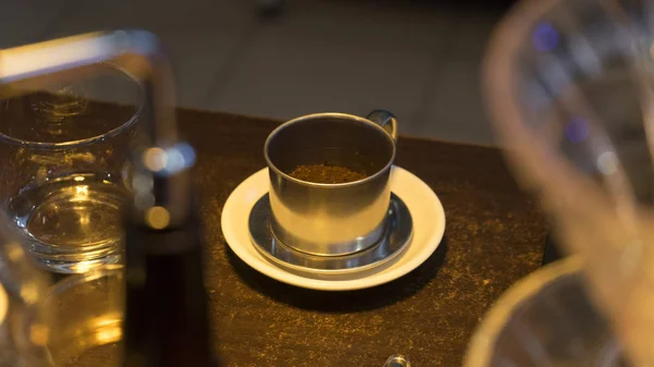 Cucinare Caffè Delizioso Aromatico Vietnam — Foto Stock