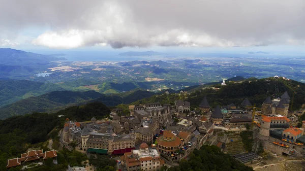 Park on the mountain in vwietnam in the city of Danang. Ba Na Hills Park