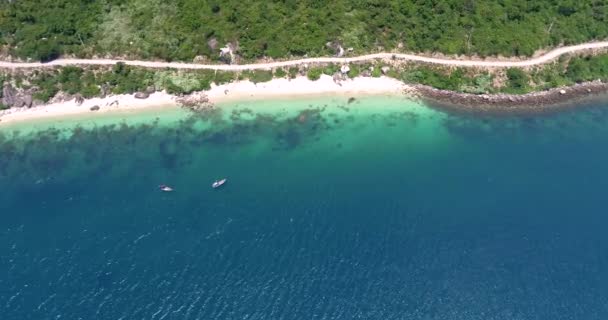 Wyspa Cham Archipelagu Lao Cham Wietnamie Pięknymi Plażami Krajobrazami Dziką — Wideo stockowe