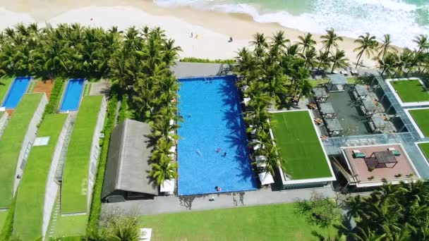 Boda Resort Junto Mar Con Una Hermosa Vista — Vídeos de Stock