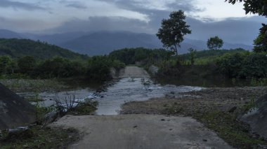  Gün batımını Vietnam panoramik