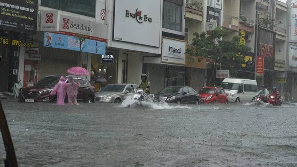 Nang Vietnam Décembre 2018 Ville Est Inondée Pendant Saison Des — Photo