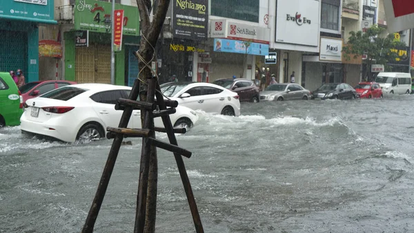 Nang City Vietnam December 2018 City Flooding Raining Season Lot — Stock Photo, Image