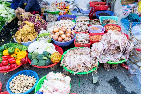 Sebze pazarında Vietnam, Phu Quoc Adası