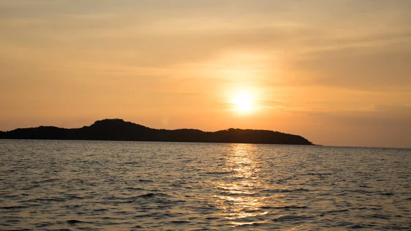 Landscape Beautiful Sunset Phu Quoc Island Sandy Beach Colorful Sky — Stock Photo, Image