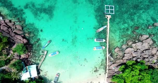 Phu Quoc Island Przez Fly Cam Qua Nhn Widok Lotu — Wideo stockowe