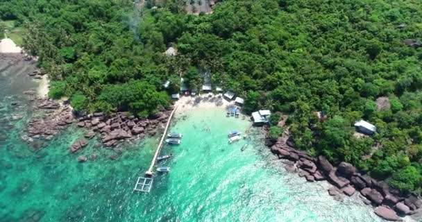 Phu Quoc Island Par Caméra Mouche Qua Nhn Vue Aérienne — Video