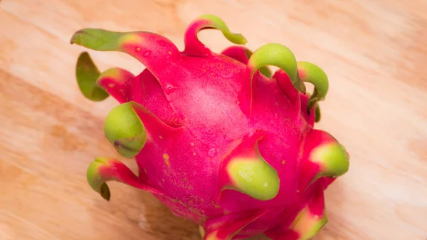Delicious Dragon Fruit Cut Completely Red White — Stock Photo, Image