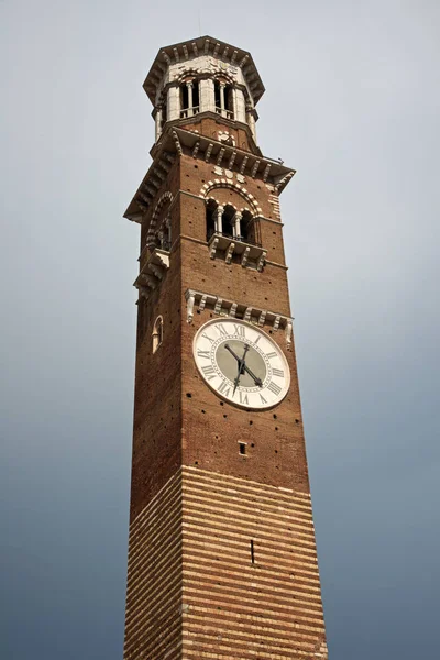 Verona Castelvecchio Verona Torre Dei Lamberti Important Beatiful Town Italy Stock Picture
