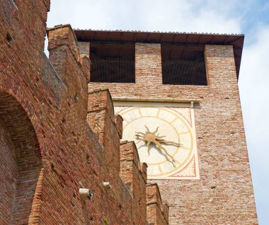 Verona, Castelvecchio'yu, sanat, tarih ve doğa için dünyanın ünlü İtalya daki