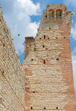 Eski kale Montecchio Maggiore Vicenza İtalya da Romeo hikaye için bilinen ve william tarafından söyledim Juliet shakespeare