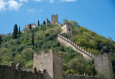 Marostica Vicenza güzel küçük kasaba İtalya ünlü sanat ve yaşam karakterlerle geçmiş satranç oyunu