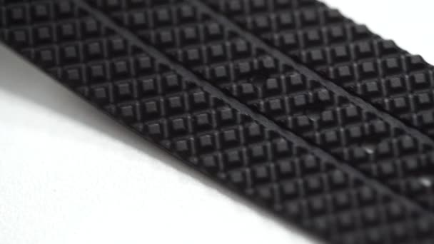 Cinturino in silicone nero orologi — Video Stock