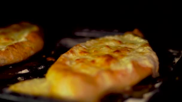 A torta de queijo de processo de cozinha — Vídeo de Stock