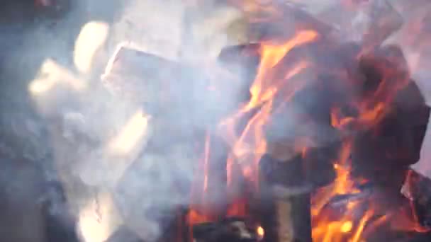 Abstract Arde Flacăra Portocalie Focului — Videoclip de stoc