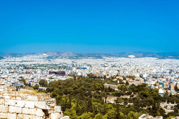 Vista da Atenas de tarde — Fotografia de Stock