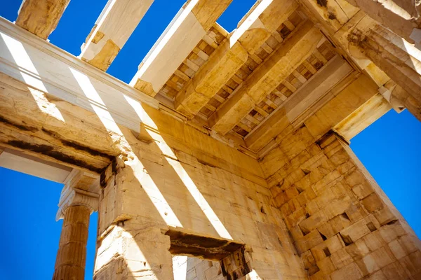 Las Ruinas Antigua Acrópolis Griega — Foto de Stock