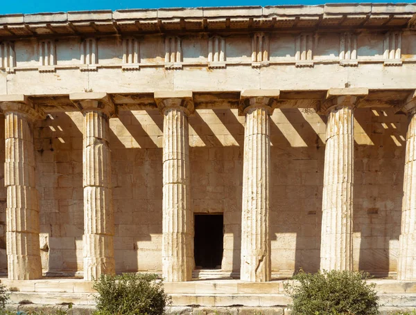 Antik Yunan Sütunlar Yunan Mitolojisi — Stok fotoğraf