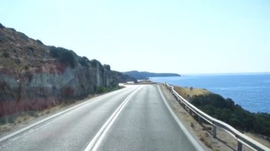 yol sahil görünümünü sürüş