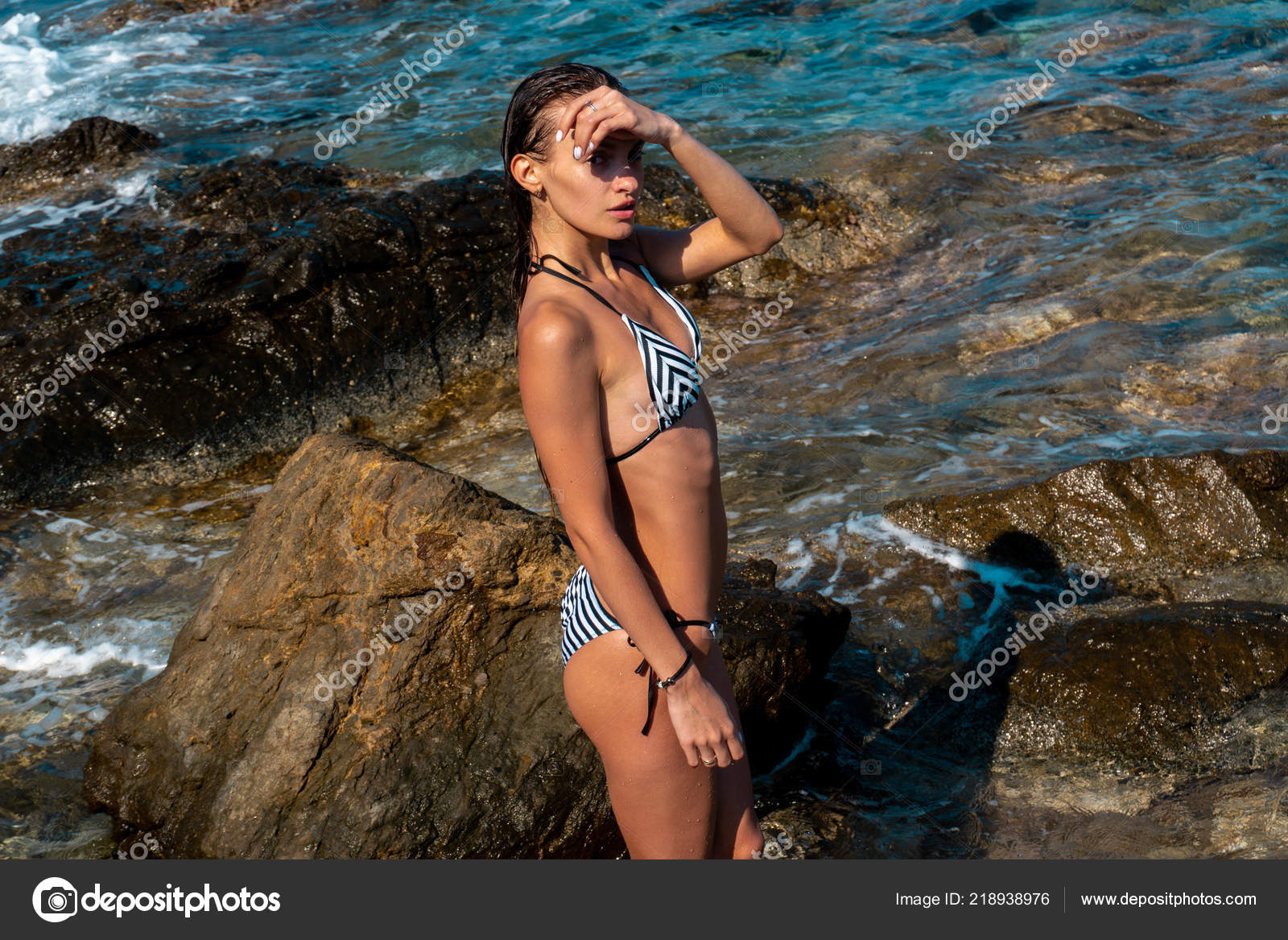 young lady bikini