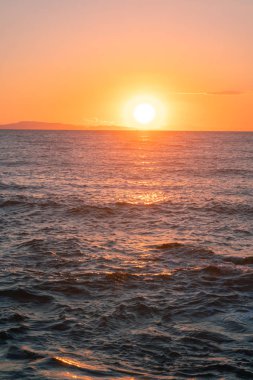 güzel yaz deniz günbatımı. Deniz on Sunset