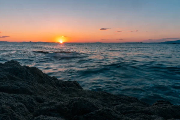 Beautiful Warm Summer Sea Sunset Sunset Sea — Stock Photo, Image