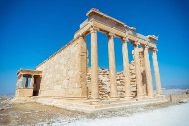 Antik Yunan Acropolis korunmuş kalıntıları