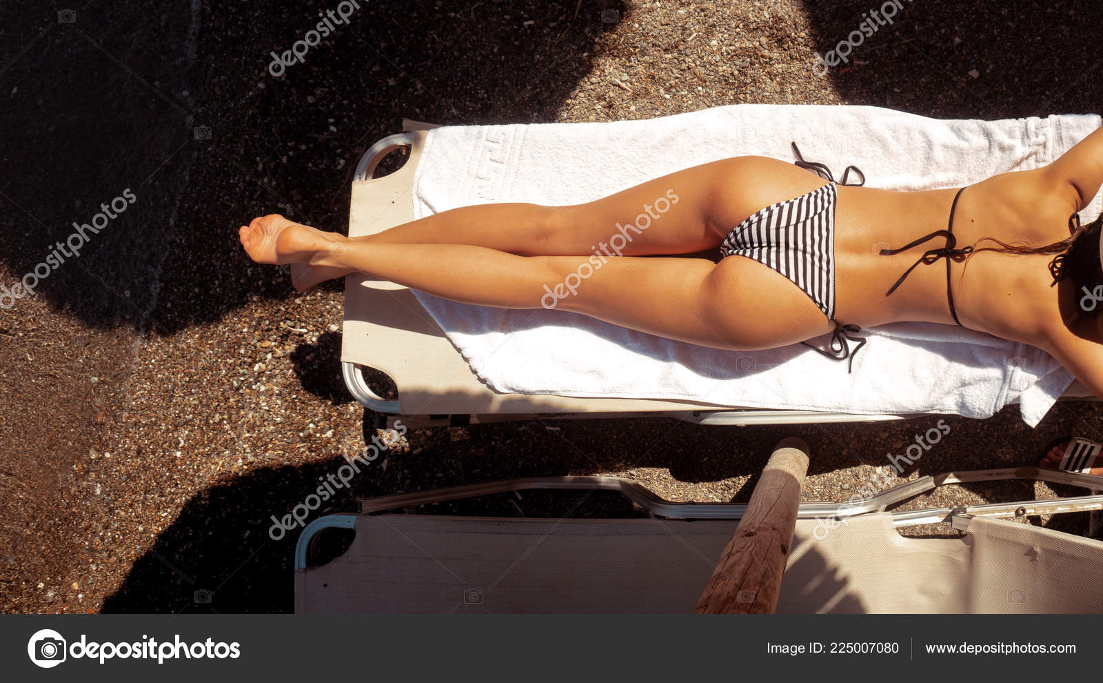 Blonde girl butt Sexy Girl Beautiful Butt Lying Beach Stock Photo By C Ponomarencko 225007080