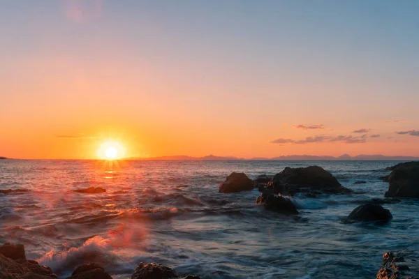 Beauty summer sunset at the sea — Stock Photo, Image
