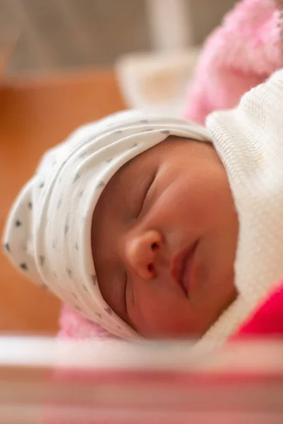 Retrato de uma menina recém-nascida bonito — Fotografia de Stock