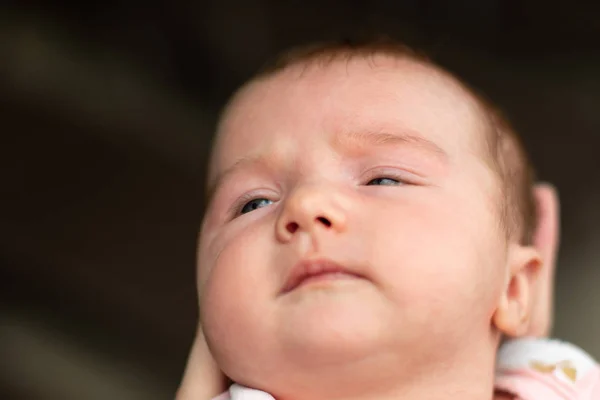 Closeup portrait of a beautiful little baby girl — Stock Photo, Image