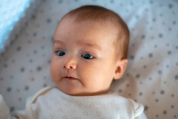 Closeup portrait of a beautiful little baby girl — Stock Photo, Image