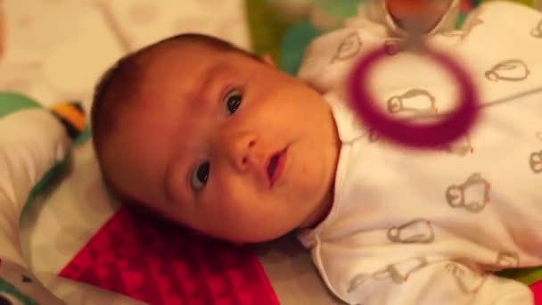 Cutie Lovely Little Baby Girl — Stock Video