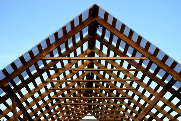 Repair of the roof of the house, the roof frame of the house