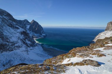 Kvalvika Beach, Lofoten Adaları, Norveç