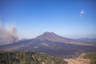 08-10-2018, Batur Dağı/Kintamani, Bali, Endonezya. Dağın bir manzara.