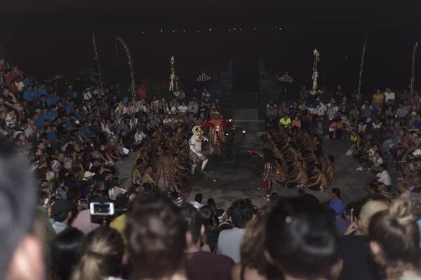 2018 Uluwatu Île Bali Journée Danse Kecak — Photo
