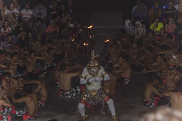 2018 Uluwatu Bali Adası Kecak Dans Günü — Stok fotoğraf