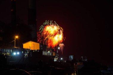 Habarovsk, Rusya - 09 Mayıs 2018: Selam zafer günü onuruna.