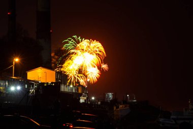 Habarovsk, Rusya - 09 Mayıs 2018: Selam zafer günü onuruna.