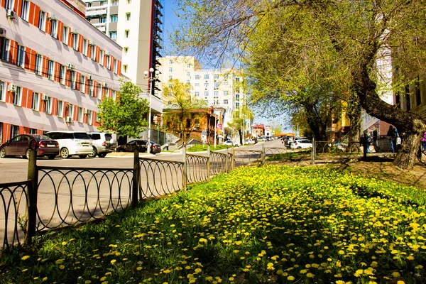 Habarovsk Rusya Mayıs 2018 Boş Şehrin Sokaklarında — Stok fotoğraf