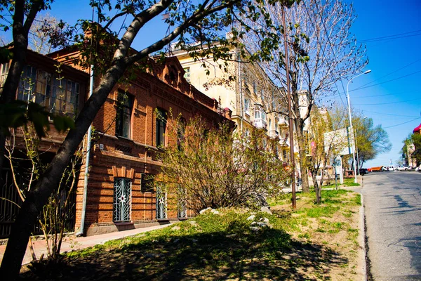 Χαμπάροφσκ Ρωσική Ομοσπονδία Μαΐου 2018 Άδειους Δρόμους Της Πόλης — Φωτογραφία Αρχείου