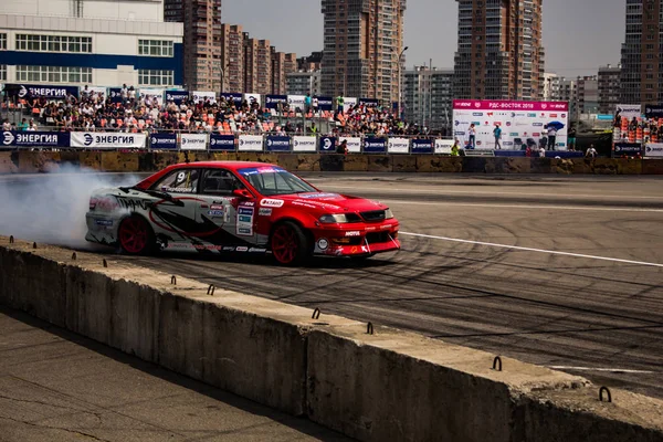 Khabarovsk Rússia Junho 2018 Russian Drift Series Stage Rds Vostok — Fotografia de Stock