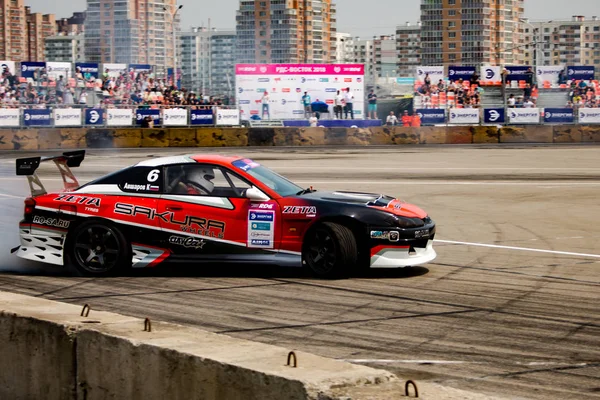 Khabarovsk Rússia Junho 2018 Russian Drift Series Stage Rds Vostok — Fotografia de Stock