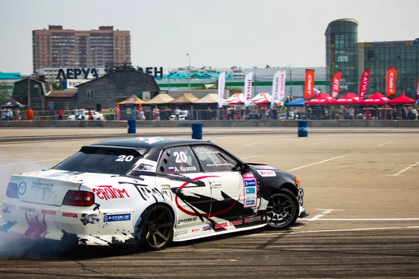 Khabarovsk Rússia Junho 2018 Russian Drift Series Stage Rds Vostok — Fotografia de Stock