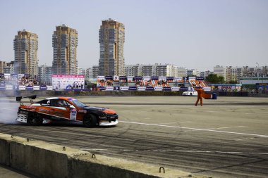 Khabarovsk Rusya 2 Haziran 2018: Rus Drift serisi 2 Rds Vostok 2018 sahne.